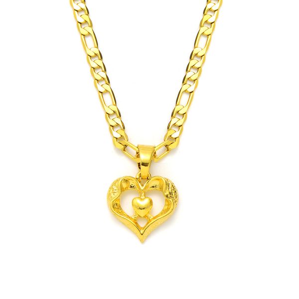 womens centre heart pendant 14k solid gold gf italian figaro link chain necklace 600 * 3 mm, Silver
womens centre heart pendant 14k solid gold gf italian figaro link chain necklace 600 * 3 mm, Silver