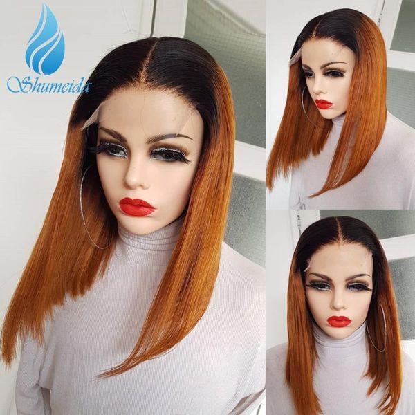lace wigs shumeida 13*6*1 front 150 density ombre orange human hair brazilian remy short bob wig with baby, Black;brown
lace wigs shumeida 13*6*1 front 150 density ombre orange human hair brazilian remy short bob wig with baby, Black;brown