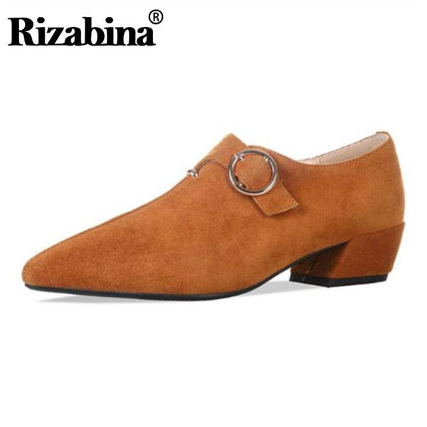 dress shoes rizabina women pumps fashion buckle zipper simple stylish pointed head thick heels office footwear size 35-42, Black
dress shoes rizabina women pumps fashion buckle zipper simple stylish pointed head thick heels office footwear size 35-42, Black