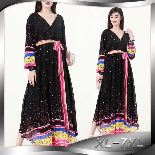 ethnic clothing jalabiya color polka dot elegant lantern sleeves v-neck women's plus size chiffon dress muslim fashion demure robe, Red
ethnic clothing jalabiya color polka dot elegant lantern sleeves v-neck women's plus size chiffon dress muslim fashion demure robe, Red