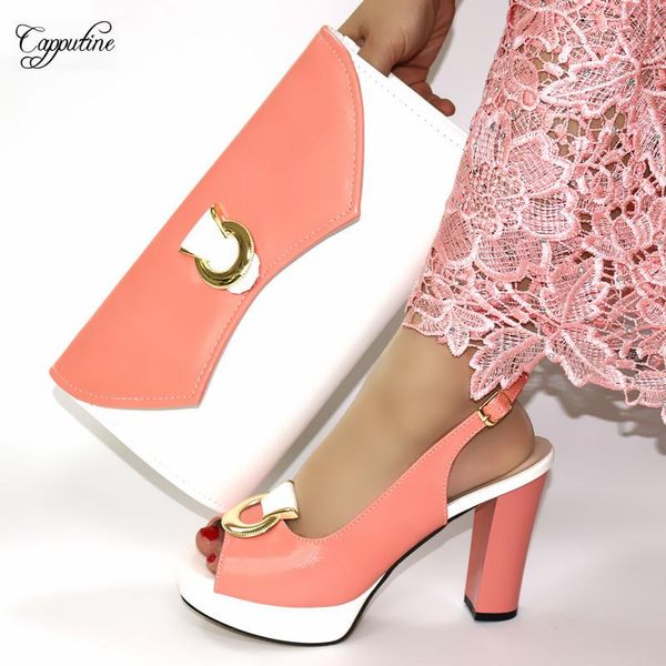 dress shoes amazing evening party set peach and white high heel sandal handag latest bag cr2109, height .3cm, Black
dress shoes amazing evening party set peach and white high heel sandal handag latest bag cr2109, height .3cm, Black
