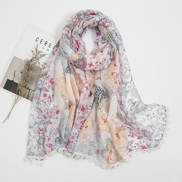 scarves 2021 floral print cotton hijab for spring scarf female autumn muslim women pareo beach handkerchief uneven spain, Blue;gray
scarves 2021 floral print cotton hijab for spring scarf female autumn muslim women pareo beach handkerchief uneven spain, Blue;gray