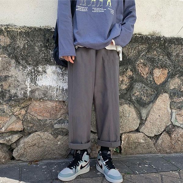 men's pants arrived casual pant men japanese style young man loose ankle length male wide-leg overalls, Black
men's pants arrived casual pant men japanese style young man loose ankle length male wide-leg overalls, Black