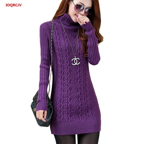 thicken turtleneck sweater medium long knitted pullovers women 2021 autumn winter loose knit warm sweater female casual w364, White;black
thicken turtleneck sweater medium long knitted pullovers women 2021 autumn winter loose knit warm sweater female casual w364, White;black