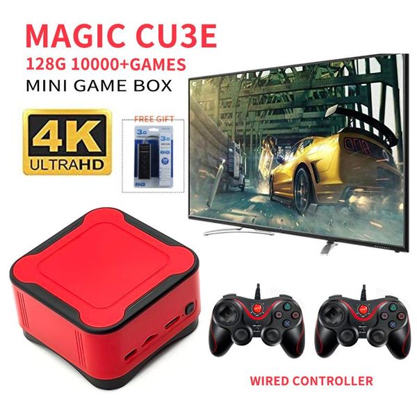 magic cube 4k retro game console output tv video small speaker 128g mini portable pre-install 10000 games players
magic cube 4k retro game console output tv video small speaker 128g mini portable pre-install 10000 games players