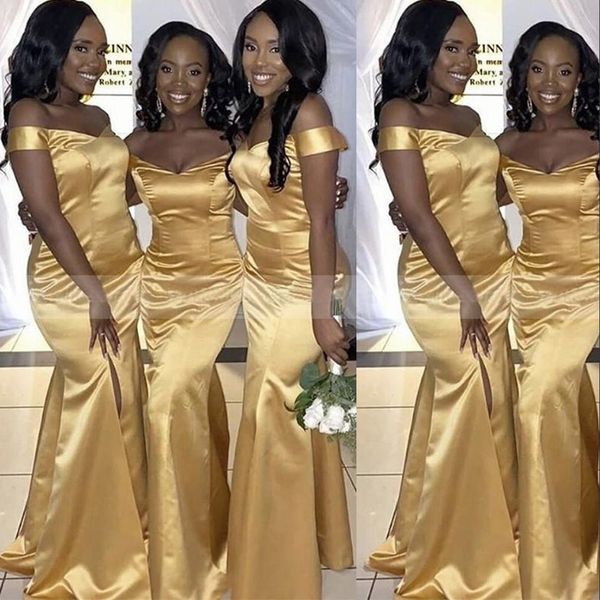 2021 african mermaid bridesmaid dresses gold off shoulder elastic satin maid of the honor wedding guest dress floor length bridesmaids gowns, White;pink
2021 african mermaid bridesmaid dresses gold off shoulder elastic satin maid of the honor wedding guest dress floor length bridesmaids gowns, White;pink