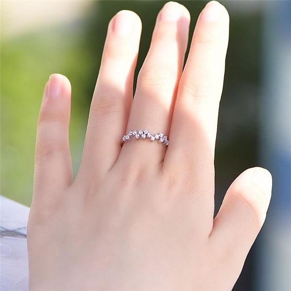 cluster rings luxury female small round stone ring 100% real 925 sterling silver finger boho promise wedding engagement for women, Golden;silver
cluster rings luxury female small round stone ring 100% real 925 sterling silver finger boho promise wedding engagement for women, Golden;silver