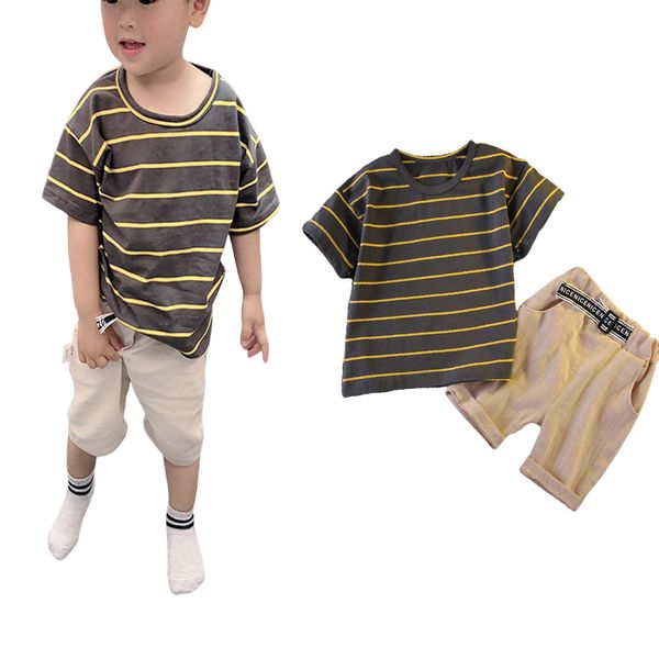 0-5years toddler kids baby boy summer outfits striped short sleeve t-shirt +solid color shorts 2pcs clothing set, White
0-5years toddler kids baby boy summer outfits striped short sleeve t-shirt +solid color shorts 2pcs clothing set, White