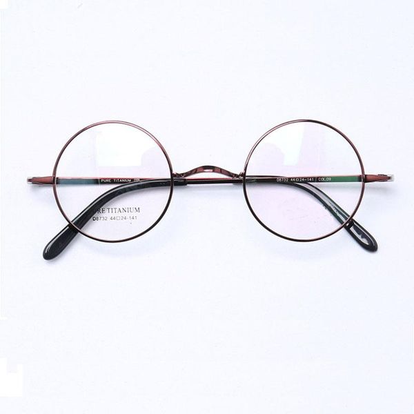 vintage pure titanium round diameter 44mm small glasses retro male and female myopia optical frame fashion sunglasses frames, Black
vintage pure titanium round diameter 44mm small glasses retro male and female myopia optical frame fashion sunglasses frames, Black