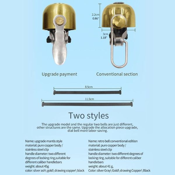 bike horns g5ac horn vintage bicycle bell 90-110 db loud for adults kids bells safety cycling ring
bike horns g5ac horn vintage bicycle bell 90-110 db loud for adults kids bells safety cycling ring