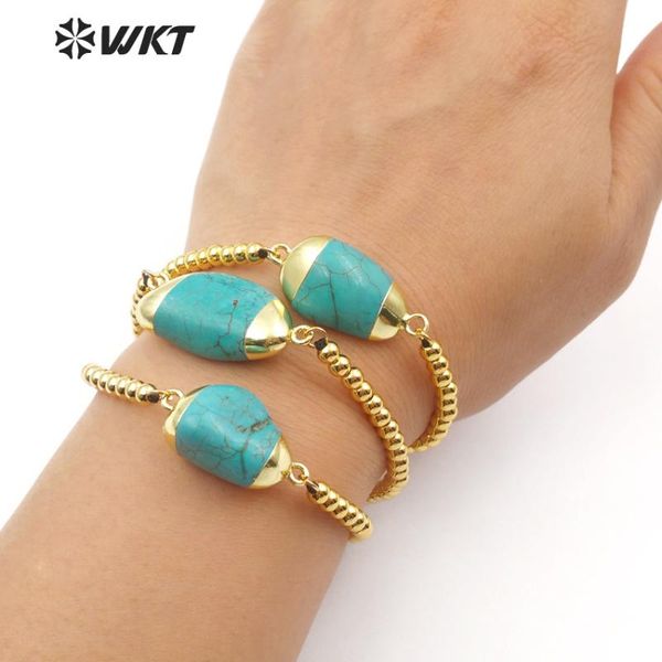 charm bracelets wt-b436 wkt fashion adjustable women bracelet howlite stone connector in shape 3mm brass beads chain with gold color pl, Golden;silver
charm bracelets wt-b436 wkt fashion adjustable women bracelet howlite stone connector in shape 3mm brass beads chain with gold color pl, Golden;silver