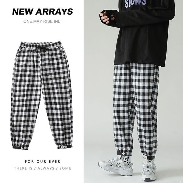 men's pants spring and summer plaid fashion retro casual men streetwear korean loose harem mens trousers m-3xl itpy, Black
men's pants spring and summer plaid fashion retro casual men streetwear korean loose harem mens trousers m-3xl itpy, Black