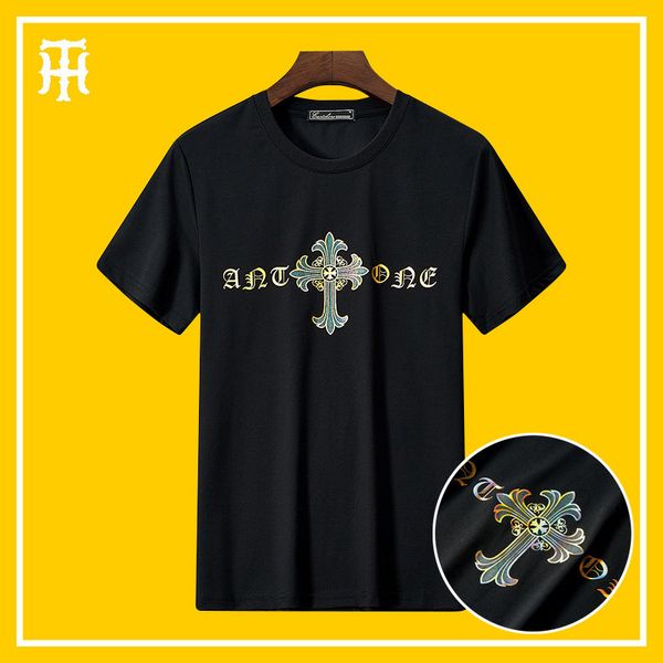brand chrome/hearts tees crosin short t-shirt street fashion cross men's european mercerized cotton half sleeve t-shirt, White
brand chrome/hearts tees crosin short t-shirt street fashion cross men's european mercerized cotton half sleeve t-shirt, White