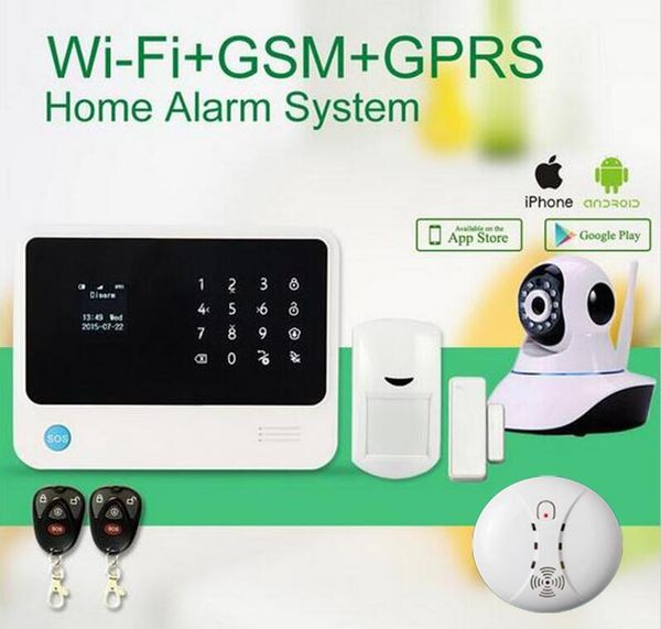 plus wifi gsm alarm system touch keypad android app controlled home secure with ip camera/ smoke detector systems
plus wifi gsm alarm system touch keypad android app controlled home secure with ip camera/ smoke detector systems