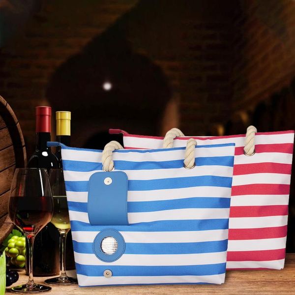 storage bags fashion casual striped red wine bag beach tote with insulated compartment lining and side pockets inside, large capacity
storage bags fashion casual striped red wine bag beach tote with insulated compartment lining and side pockets inside, large capacity