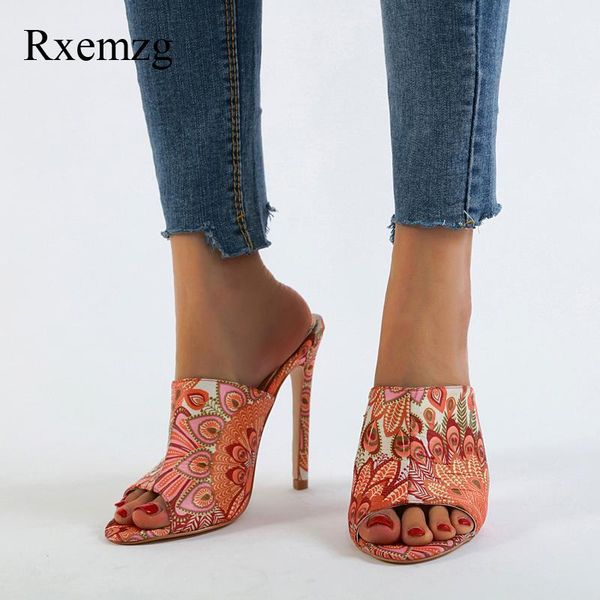 slippers rxemzg peacock print peep toe high heels women summer outdoor slip on sandals shoes woman mules, Black
slippers rxemzg peacock print peep toe high heels women summer outdoor slip on sandals shoes woman mules, Black