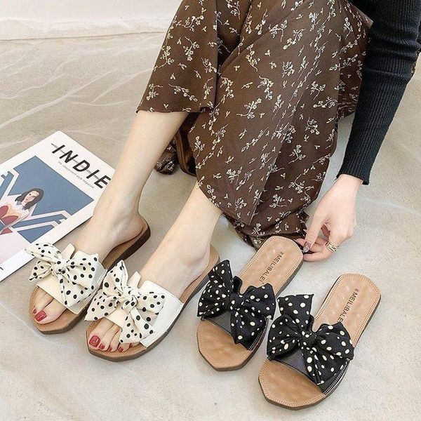 slippers summer cute women polka dot butterfly knot slides flat peep toe casual fashion female ladies shoes zapatos de mujer, Black
slippers summer cute women polka dot butterfly knot slides flat peep toe casual fashion female ladies shoes zapatos de mujer, Black