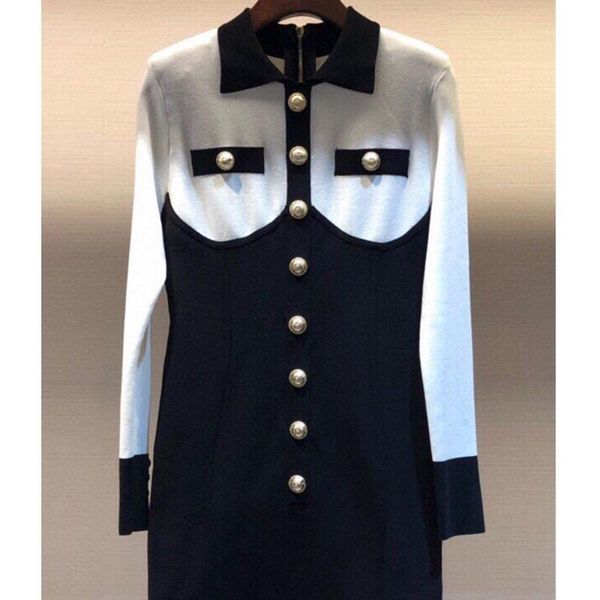 casual dresses cosmicchic winter knitted long-sleeved dress golden button turn-down collar back zipper black white patchwork bodycon, Black;gray
casual dresses cosmicchic winter knitted long-sleeved dress golden button turn-down collar back zipper black white patchwork bodycon, Black;gray