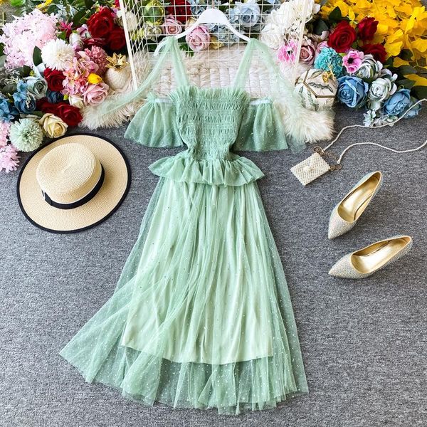 casual dresses women's 2021 spring summer chic lace dress spaghetii strap slash neck solid high waist sequins ladies, Black;gray
casual dresses women's 2021 spring summer chic lace dress spaghetii strap slash neck solid high waist sequins ladies, Black;gray