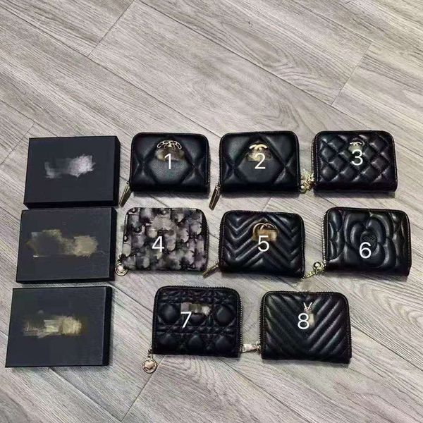 trendy brand fashion multi card bag women's short money carrying box lingge hand wallet zero wallet, Black
trendy brand fashion multi card bag women's short money carrying box lingge hand wallet zero wallet, Black