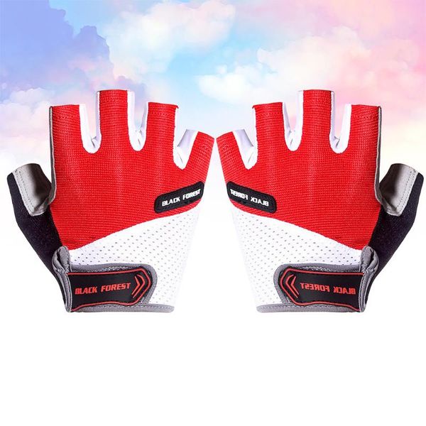 cycling gloves 1 pair of bike riding breathable skid resistance sports half finger size (red), Black
cycling gloves 1 pair of bike riding breathable skid resistance sports half finger size (red), Black