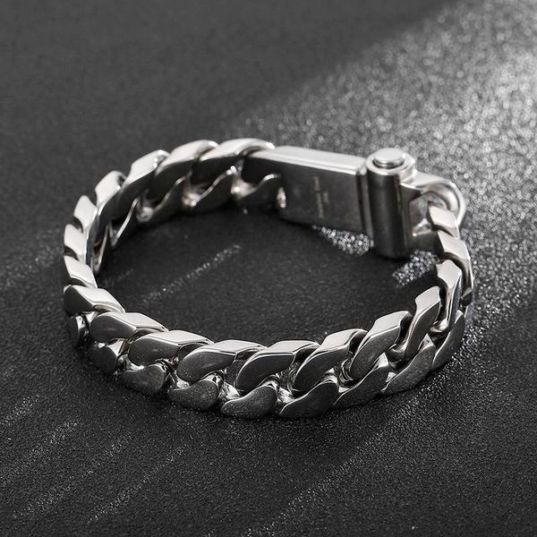 fashion personality stainless steel trendy men's jewelry punk style titanium smooth bracelet link, chain, Black
fashion personality stainless steel trendy men's jewelry punk style titanium smooth bracelet link, chain, Black