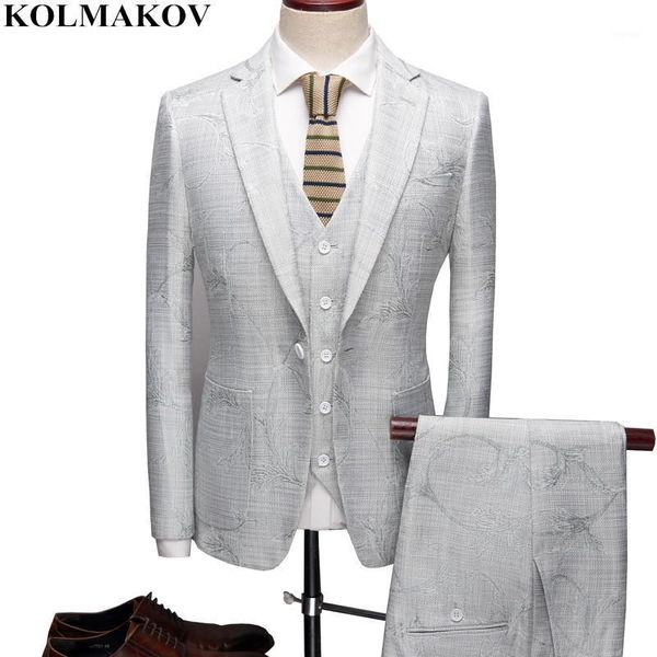 men's suits & blazers (jacket+vest+pants) 2021 autumn winter slim fit business casual man floral wedding luxury -xxxl, White;black
men's suits & blazers (jacket+vest+pants) 2021 autumn winter slim fit business casual man floral wedding luxury -xxxl, White;black
