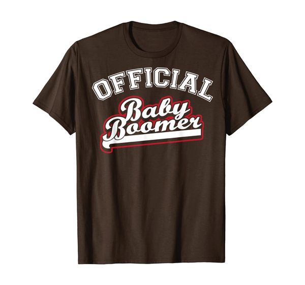 baby boomer official t-shirt, White;black