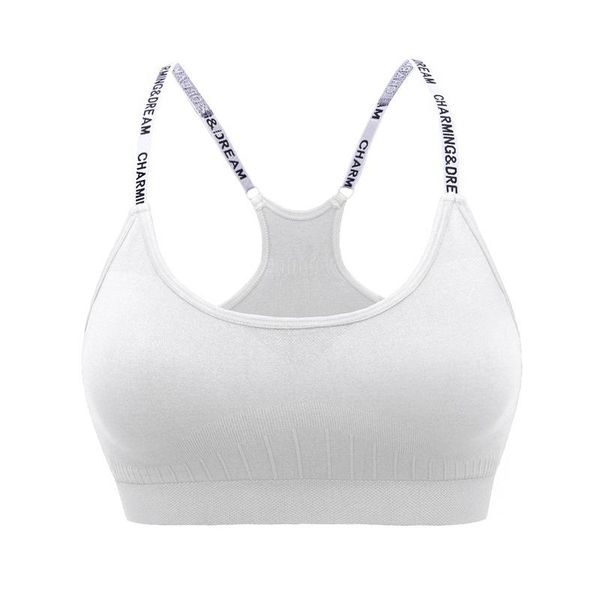 bra without frame slim sports bras elasticity padded seamless high impact support for yoga workout fitness with cups gym clothing, White;black
bra without frame slim sports bras elasticity padded seamless high impact support for yoga workout fitness with cups gym clothing, White;black