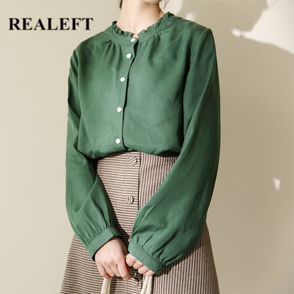 spring summer button women's shirt female blouse lantern sleeve korean ol style casual loose blouses 210428, White
spring summer button women's shirt female blouse lantern sleeve korean ol style casual loose blouses 210428, White