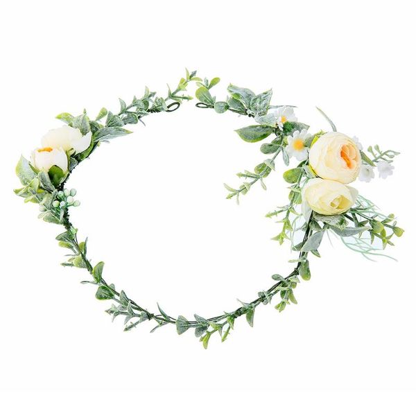 headpieces ladies flower crown headband festival wedding garland hair head band beach party girl wreath bridal headdress, Silver
headpieces ladies flower crown headband festival wedding garland hair head band beach party girl wreath bridal headdress, Silver