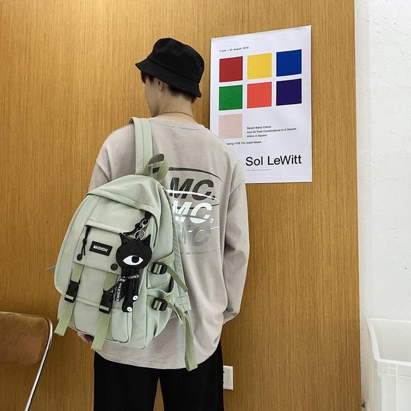 backpack college style all-match solid color boys and girls letter labeling student schoolbag large capacity travel
backpack college style all-match solid color boys and girls letter labeling student schoolbag large capacity travel