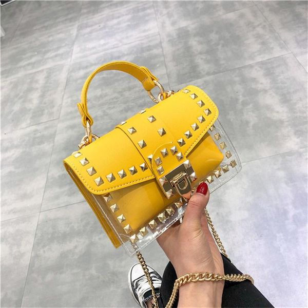 cosmetic bags & cases 2021 woman bag fashion rivet transparent chain small square shoulder diagonal universal female
cosmetic bags & cases 2021 woman bag fashion rivet transparent chain small square shoulder diagonal universal female