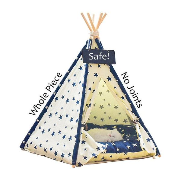 kennels & pens cat teepee tent dog bed with thick mat whole piece natural wood pole no joints portable small house
kennels & pens cat teepee tent dog bed with thick mat whole piece natural wood pole no joints portable small house