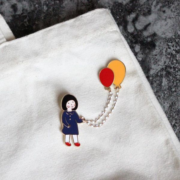 pins, brooches creative drip brooch cute artistic fresh cartoon japanese little girl dog skipping balloon, Gray
pins, brooches creative drip brooch cute artistic fresh cartoon japanese little girl dog skipping balloon, Gray