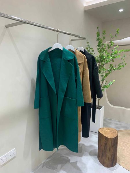 women's wool & blends winter coat women oversize fashion cashmere outerwear female long thickening warm woolen overcoat womens trench c, Black
women's wool & blends winter coat women oversize fashion cashmere outerwear female long thickening warm woolen overcoat womens trench c, Black