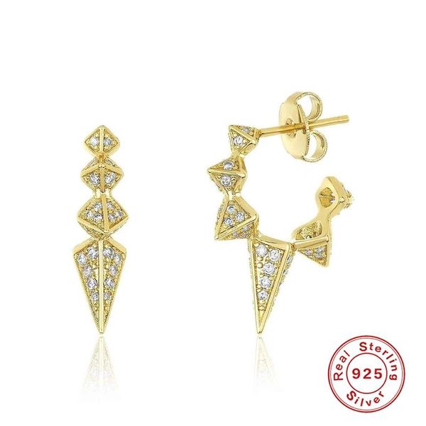 stud canner 925 sterling silver earrings for women luxury punk diamond zircon piercing earring earings jewelry gift pendientes, Golden;silver
stud canner 925 sterling silver earrings for women luxury punk diamond zircon piercing earring earings jewelry gift pendientes, Golden;silver