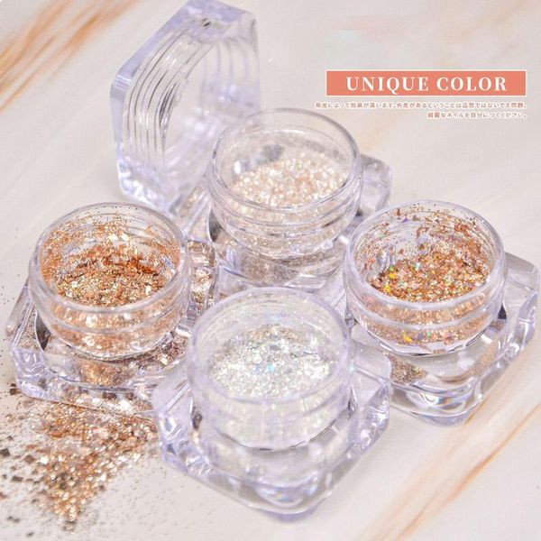 nail glitter 2021 4 colors crushed powder irregular holographic craft mixed sequins flakes for acrylic nails manicure tips, Silver;gold
nail glitter 2021 4 colors crushed powder irregular holographic craft mixed sequins flakes for acrylic nails manicure tips, Silver;gold