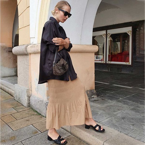 skirts solid elastic high waist maxi women spring summer wide hem chic long skirt casual vintage mujer faldas f2l8, Black
skirts solid elastic high waist maxi women spring summer wide hem chic long skirt casual vintage mujer faldas f2l8, Black