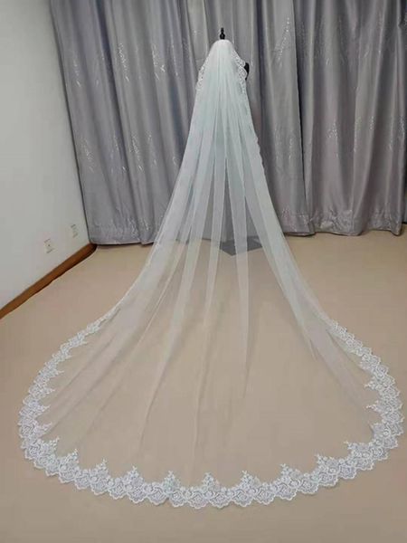 bridal veils real s wedding veil with comb white lace edge ivory appliqued cathedral accessories, Black
bridal veils real s wedding veil with comb white lace edge ivory appliqued cathedral accessories, Black