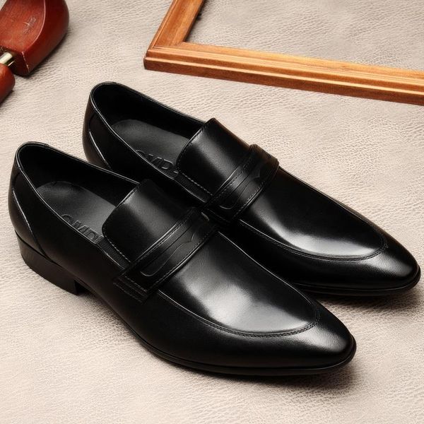 dress shoes fashion men's real leather pointed toe slip on business formal black brown coffee l34
dress shoes fashion men's real leather pointed toe slip on business formal black brown coffee l34
