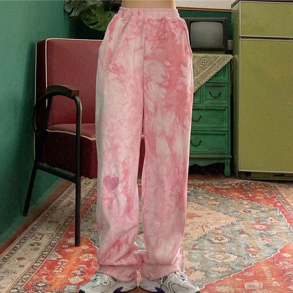 women's pants & capris pink tie dye printed wide leg women streetwear loose straight casual trousers 2021 high waist drawstring female, Black;white
women's pants & capris pink tie dye printed wide leg women streetwear loose straight casual trousers 2021 high waist drawstring female, Black;white