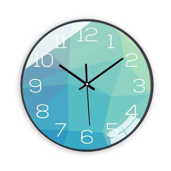 12-inch creative colored mosaic pattern clock art hanging restaurant geometric multi-color printing wall clocks
12-inch creative colored mosaic pattern clock art hanging restaurant geometric multi-color printing wall clocks