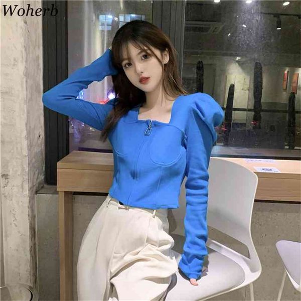 korean slim cropped t-shirt long puff sleeve square collar stretch spring summer chic streetwear tshirts 210519, White
korean slim cropped t-shirt long puff sleeve square collar stretch spring summer chic streetwear tshirts 210519, White