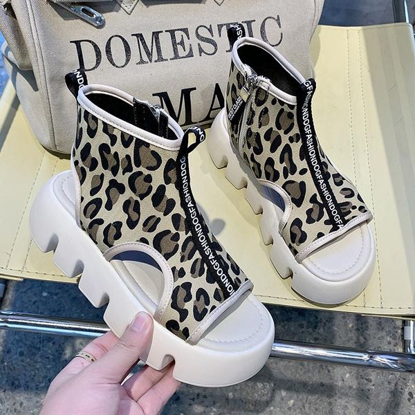 sandals women summer fashion women's 2021 round head comfortable open toe casual shoes leopard female, Black
sandals women summer fashion women's 2021 round head comfortable open toe casual shoes leopard female, Black
