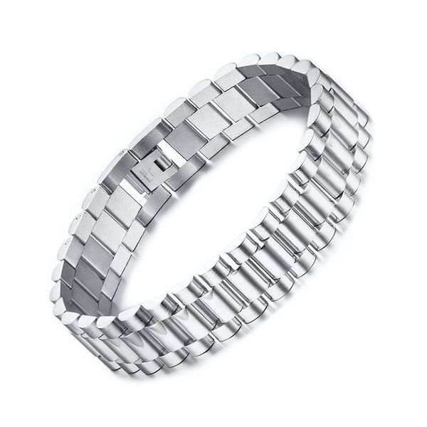 men's bracelet gold-color chunky chain bracelets bangles stainless steel male jewelry, Black
men's bracelet gold-color chunky chain bracelets bangles stainless steel male jewelry, Black