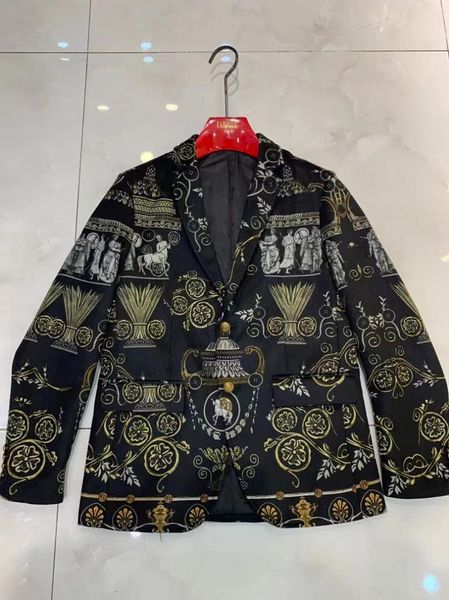 men's suits & blazers zk2191 fashion coats jackets 2021 runway luxury european design party style clothing, White;black 
men's suits & blazers zk2191 fashion coats jackets 2021 runway luxury european design party style clothing, White;black