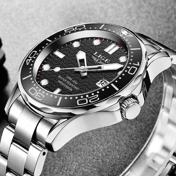 wristwatches lige business men watch stainless steel waterproof quartz wrist watches for casual luminous clock male, Slivery;brown
wristwatches lige business men watch stainless steel waterproof quartz wrist watches for casual luminous clock male, Slivery;brown