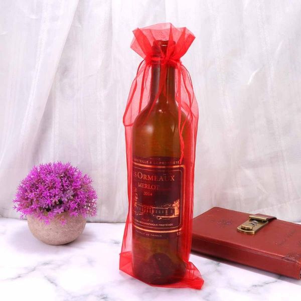 gauze gift bag bottle cover reusable champagne beer drawstring pouch party favor (red) wrap
gauze gift bag bottle cover reusable champagne beer drawstring pouch party favor (red) wrap