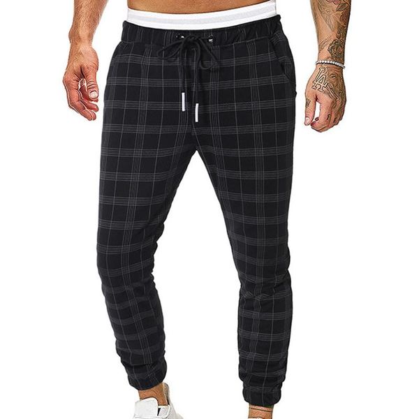 men's pants fashion plaid printed harem men fashions joggers streetwear skinny hip hop fitness trousers clothing, Black
men's pants fashion plaid printed harem men fashions joggers streetwear skinny hip hop fitness trousers clothing, Black